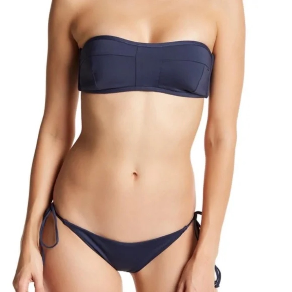 Tavik Womens Izzy Bandeau Swim TOP ONLY in Ombre Blue Size Medium